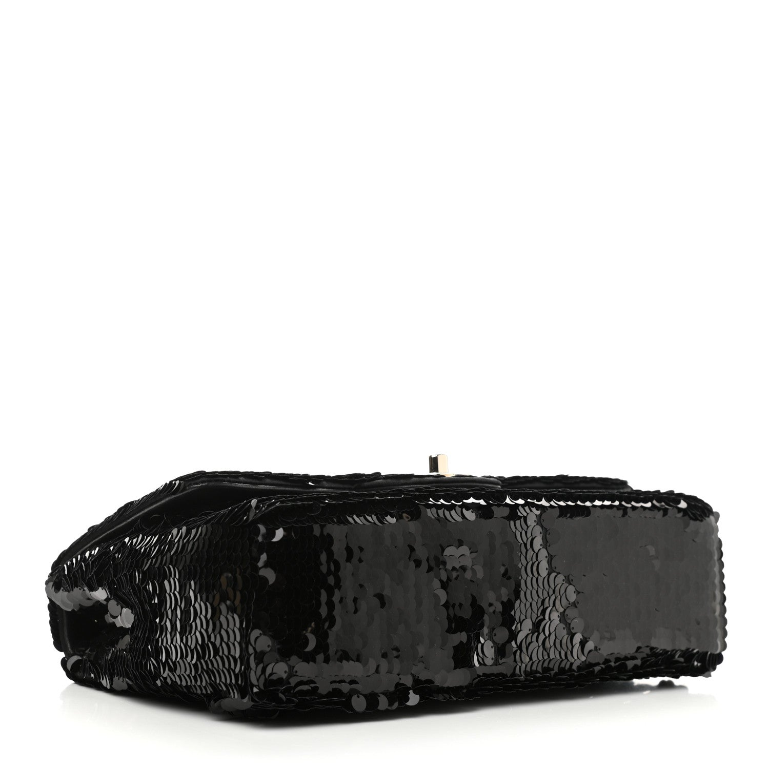 Chanel Sequin Medium Single Flap Black 4 of 10