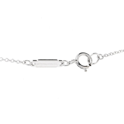 Tiffany 18K White Gold Diamond Tiffany T Baguette Pendant Necklace 4 of 6