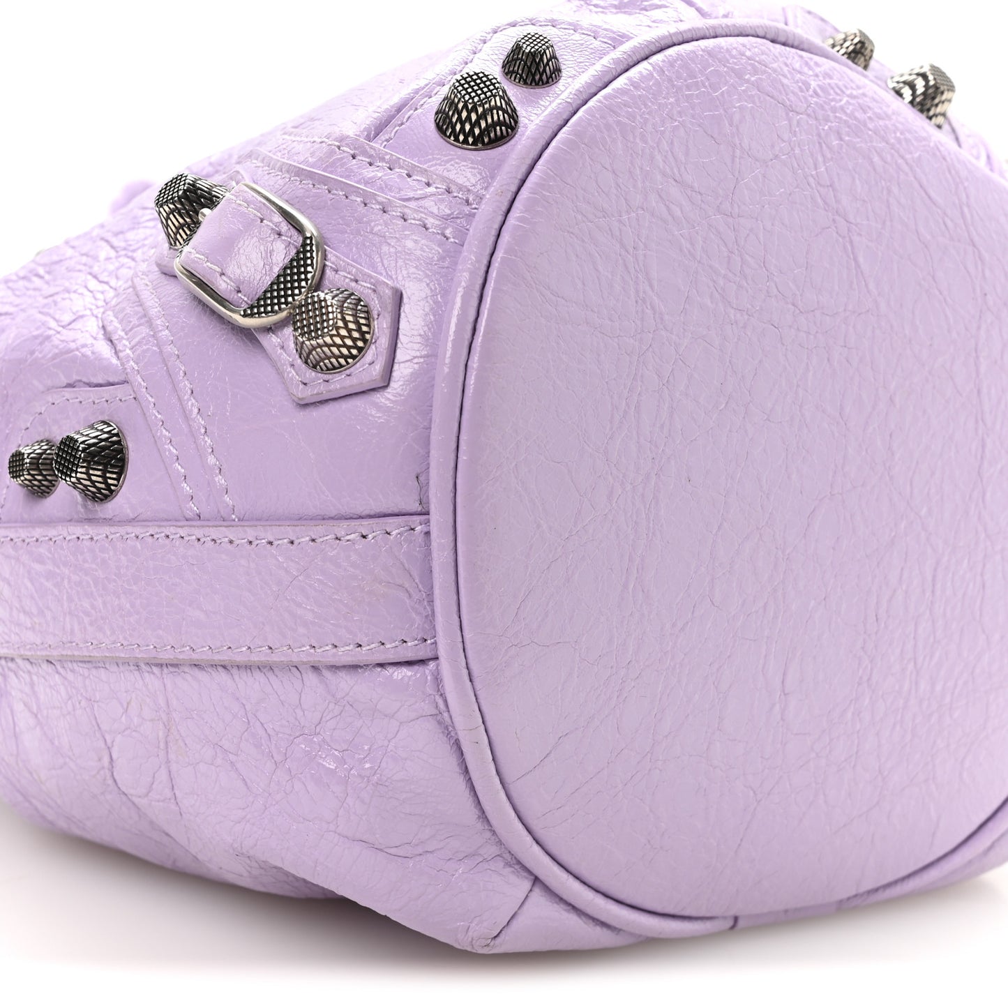 Agneau Arena Le Cagole Bucket Bag XS Lilac