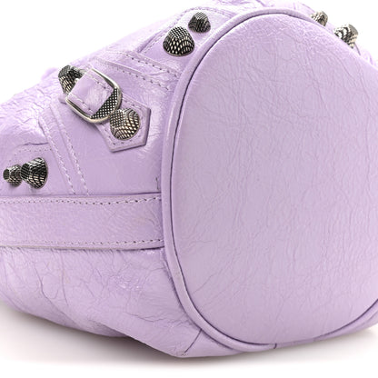 Balenciaga Agneau Arena Le Cagole Bucket Bag XS Lilac 9 of 10