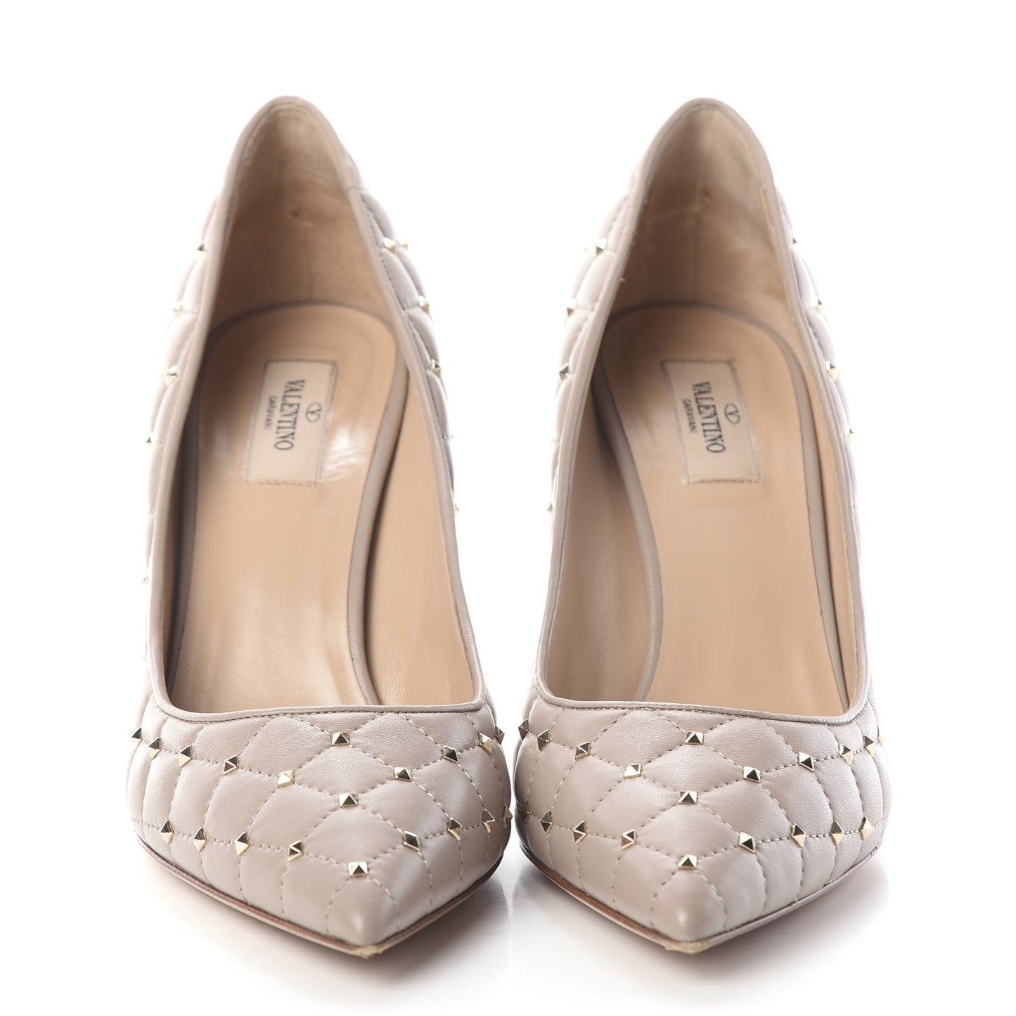 Nappa Rockstud Spike 90mm Pumps 41.5 Poudre