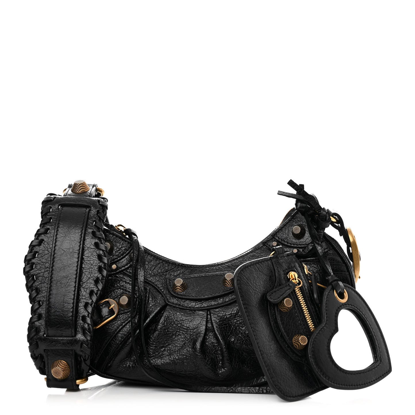 Agneau Arena Le Cagole Shoulder Bag XS Black