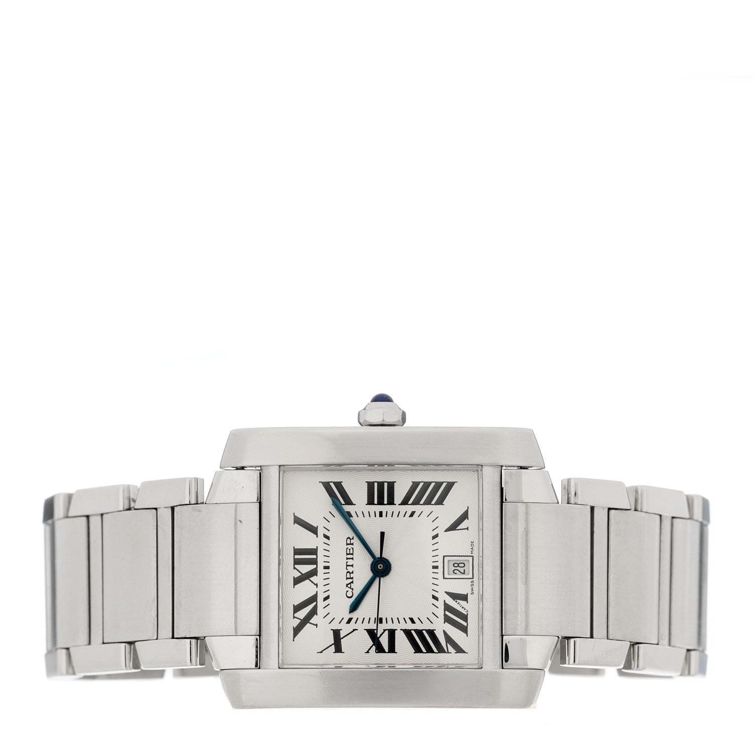 Cartier Stainless Steel 28mm Tank Francaise Automatic Watch 2 of 4