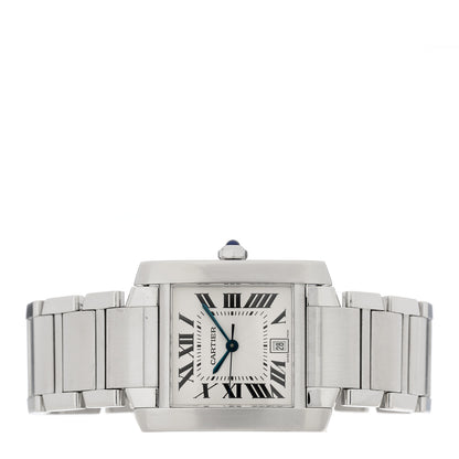 Cartier Stainless Steel 28mm Tank Francaise Automatic Watch 2 of 4