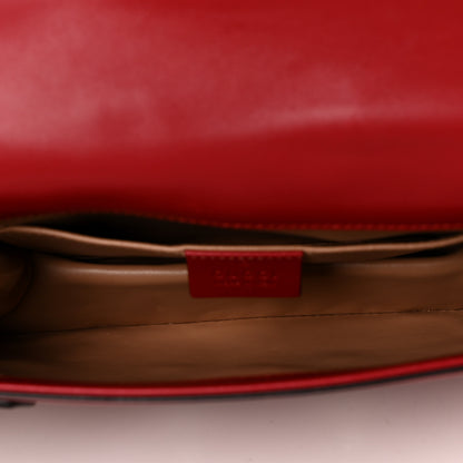 Gucci Calfskin Pearl Queen Margaret Studded Mini Broadway Bag Red 5 of 12