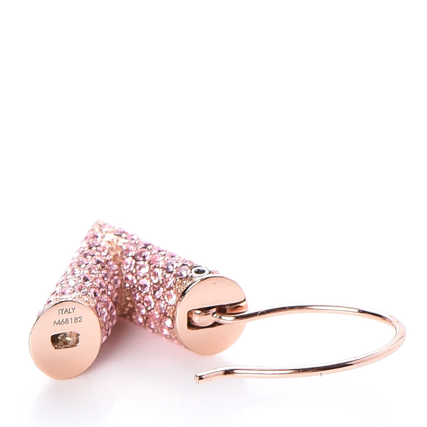 Crystal Essential V Strass Earrings Pink Gold