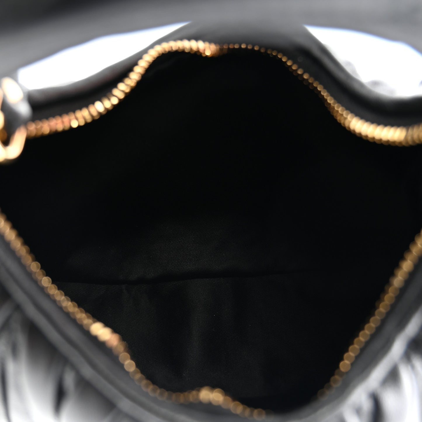 Nappa Matelasse Mini Wander Hobo Black