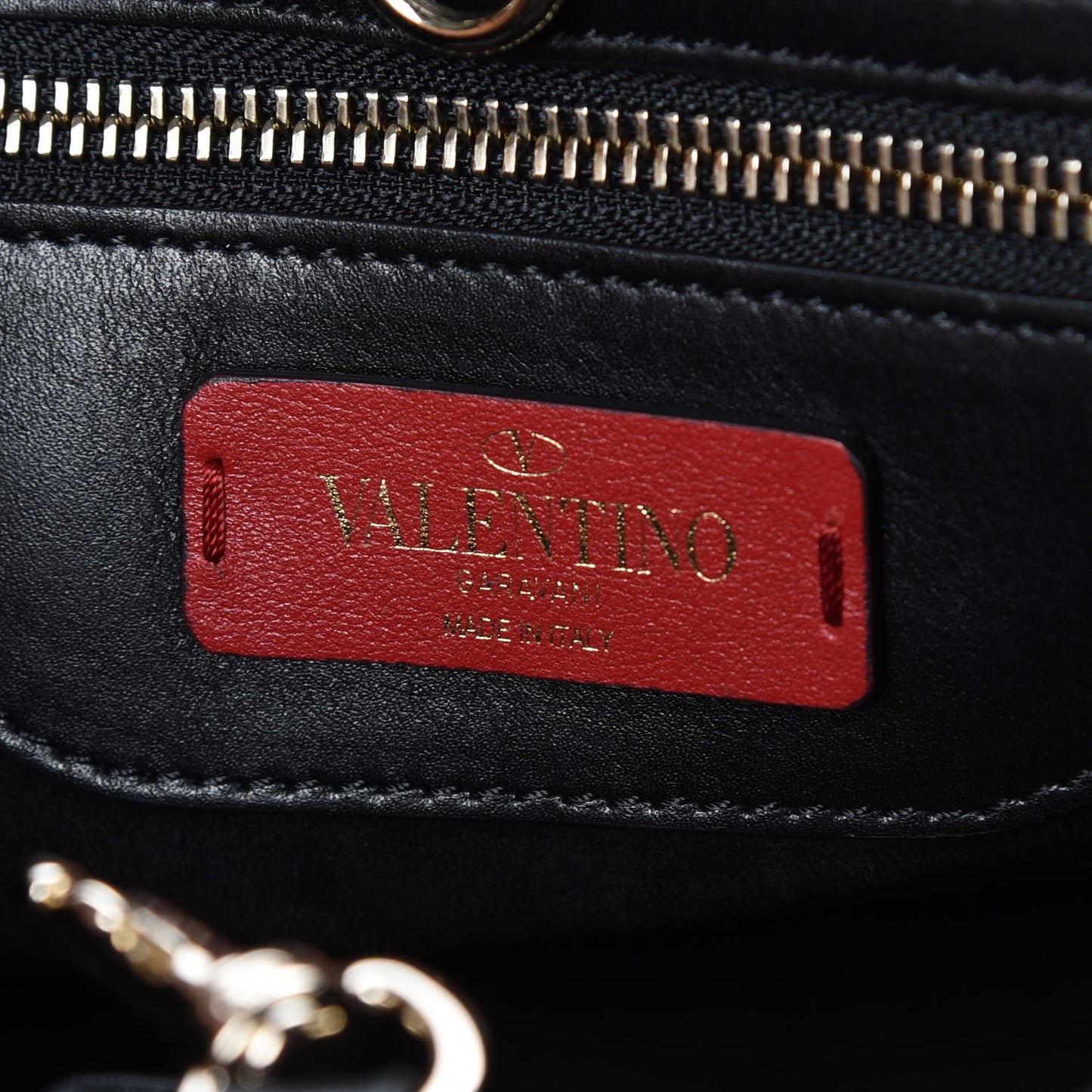 Calfskin Medium Rockstud All Over Demilune Double Handle Satchel Black