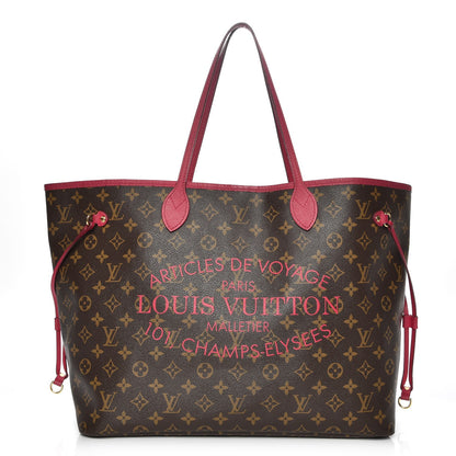 Louis Vuitton Monogram Articles de Voyage Ikat Neverfull GM Rose Indien 1 of 11
