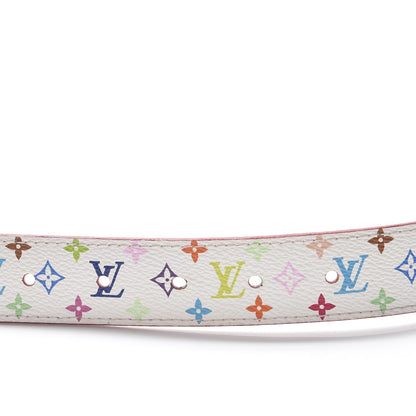 Louis Vuitton Monogram Multicolor LV Cut Reversible Belt 80 32 White Grenade 7 of 8