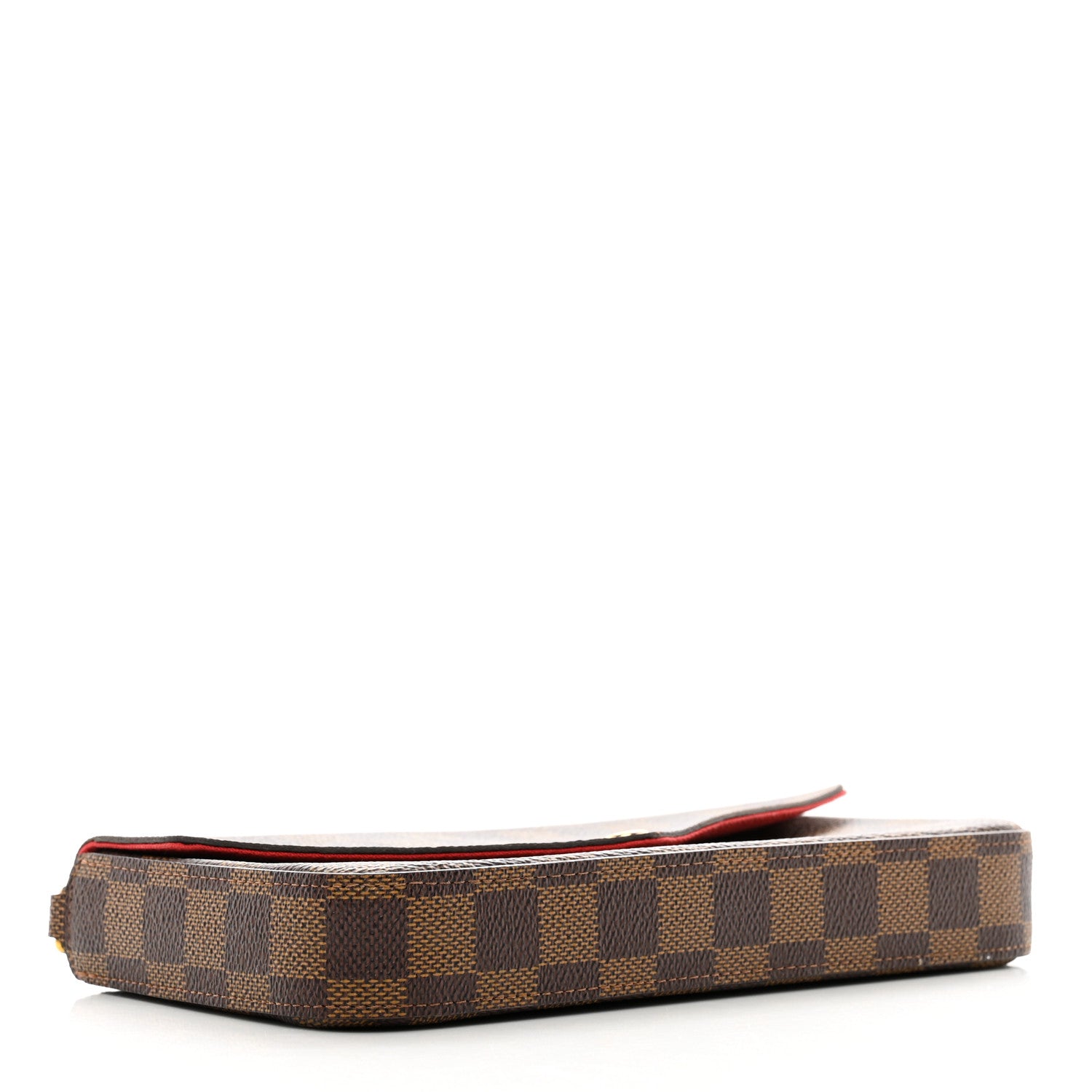 Louis Vuitton Damier Ebene Pochette Felicie Chain Wallet 5 of 9