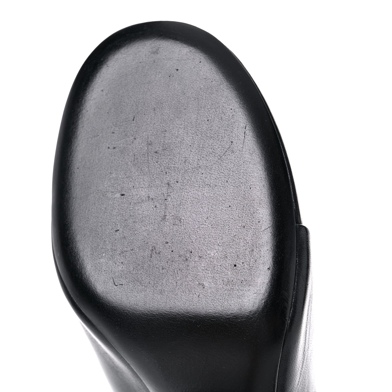 Balenciaga Shiny Sheepskin Oval 90mm Mule Pump 39 Black White 10 of 13