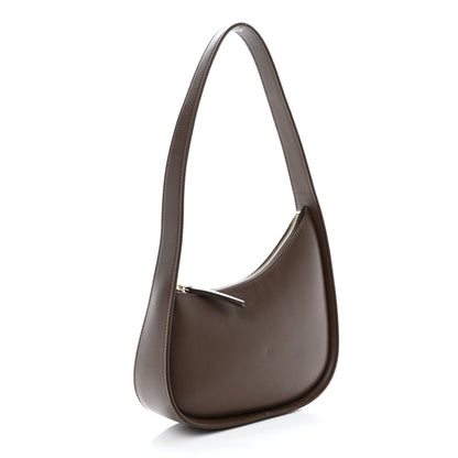 The Row Smooth Calfskin Half Moon Shoulder Bag Brown 3 of 10