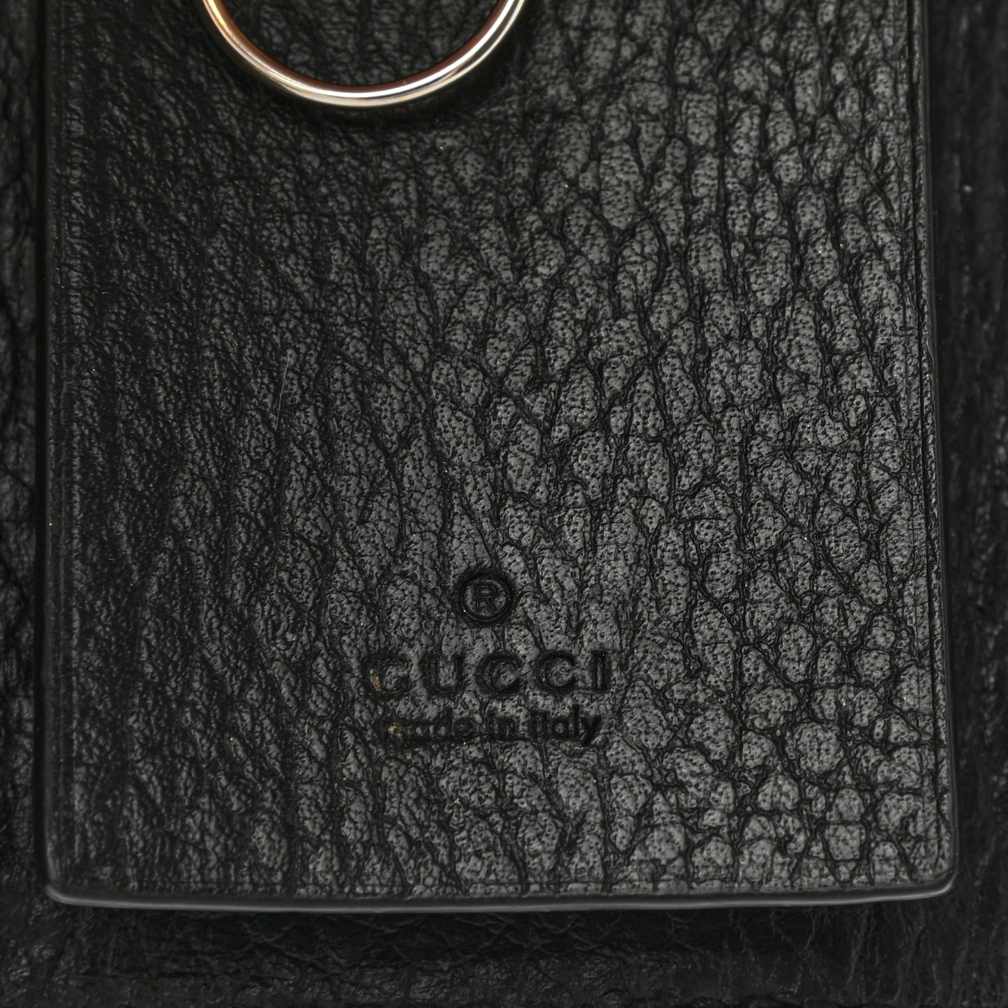 Dollar Calfskin GG Supreme Monogram GG Marmont 6 Key Holder Case Black Beige Ebony