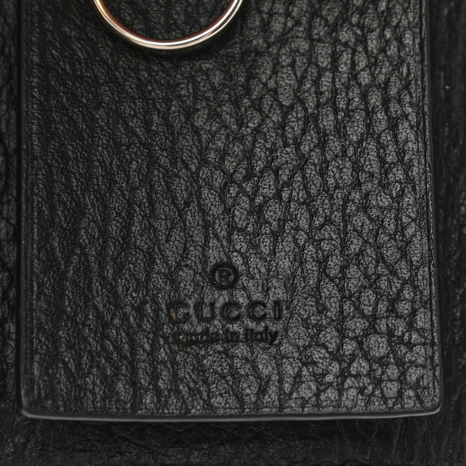 Gucci Dollar Calfskin GG Supreme Monogram GG Marmont 6 Key Holder Case Black Beige Ebony 6 of 8