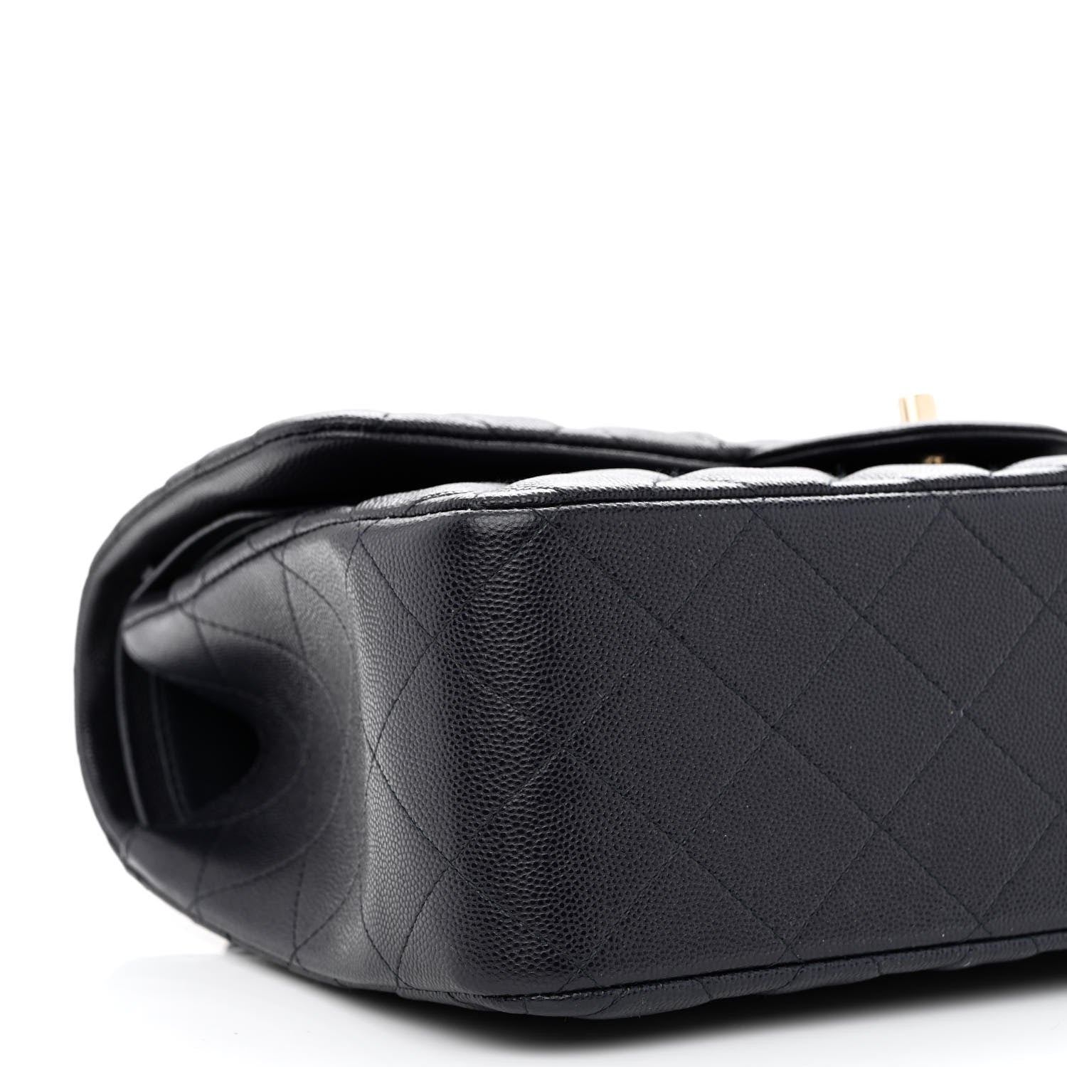Chanel Caviar Quilted Jumbo Double Flap Navy Blue 9 of 11