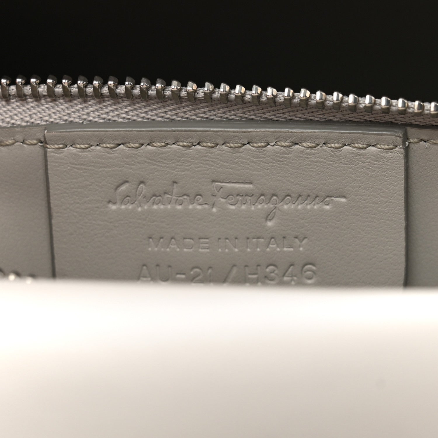 Salvatore Ferragamo Calfskin Joanne Crossbody Flannel Fossil Grey 7 of 11