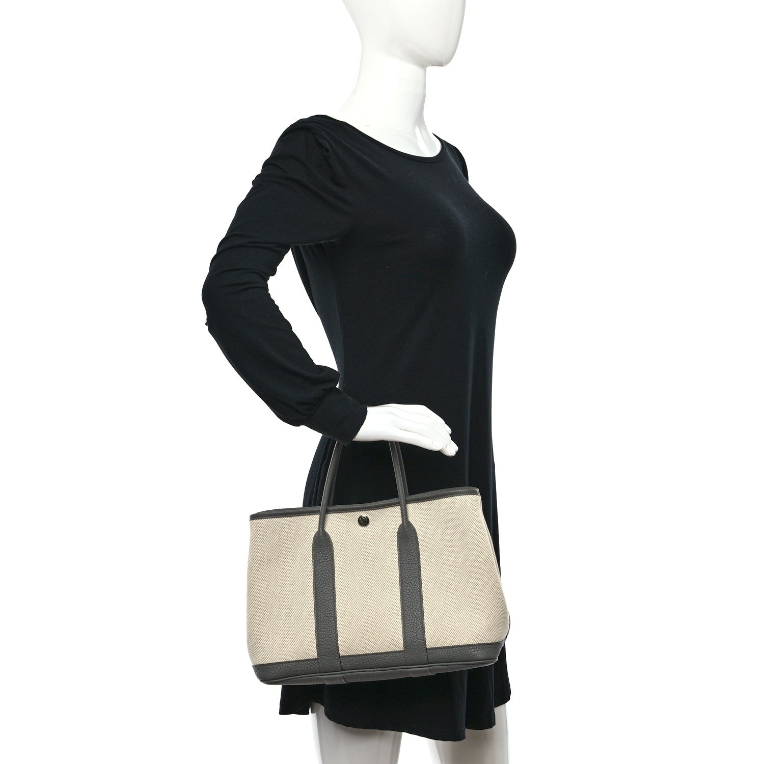 Hermes Toile Negonda Garden Party 30 TPM Ecru Desert and Gris Meyer 2 of 10