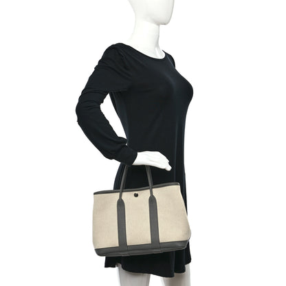 Hermes Toile Negonda Garden Party 30 TPM Ecru Desert and Gris Meyer 2 of 10