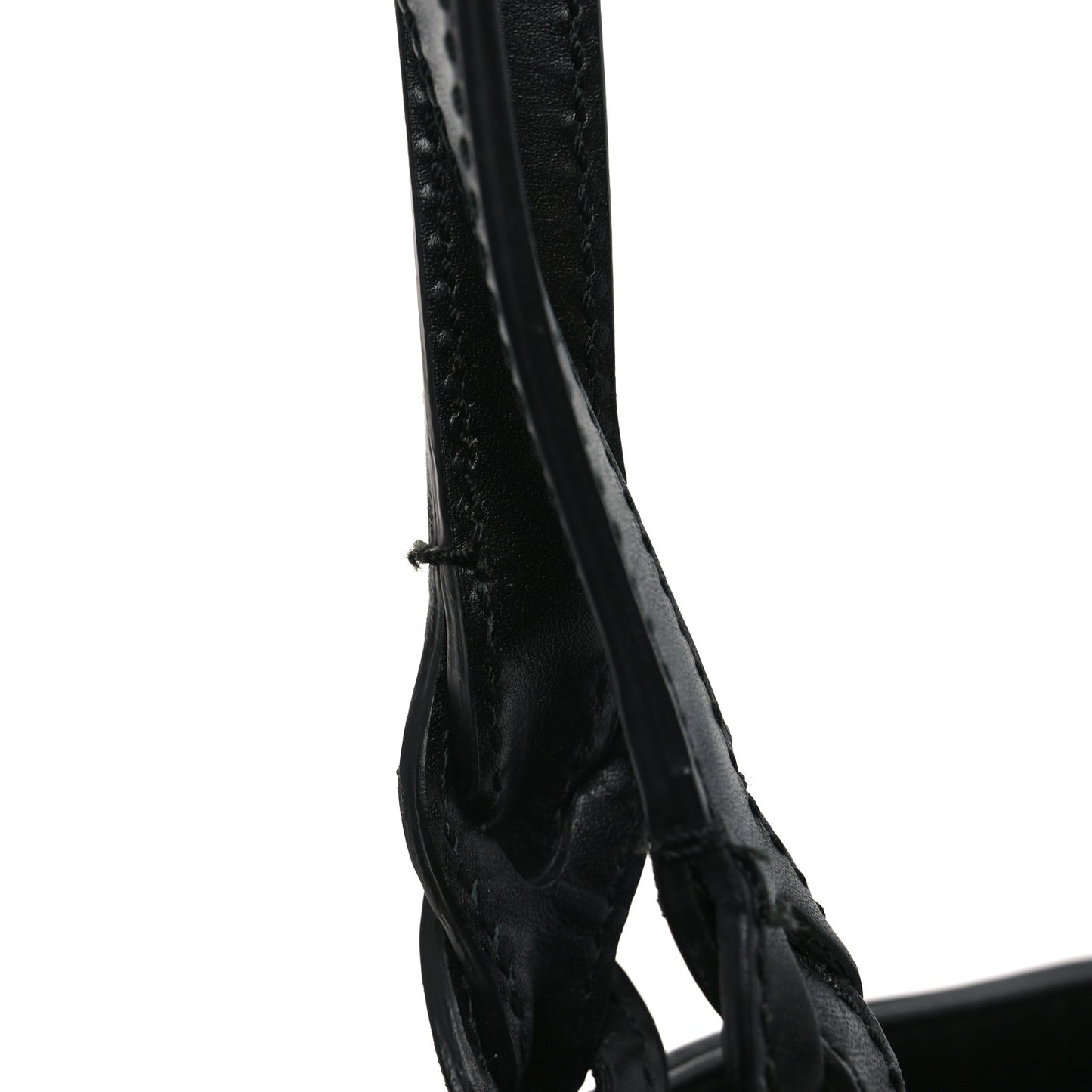 Calf Hair Zebra Print Medium Craft Tote Black