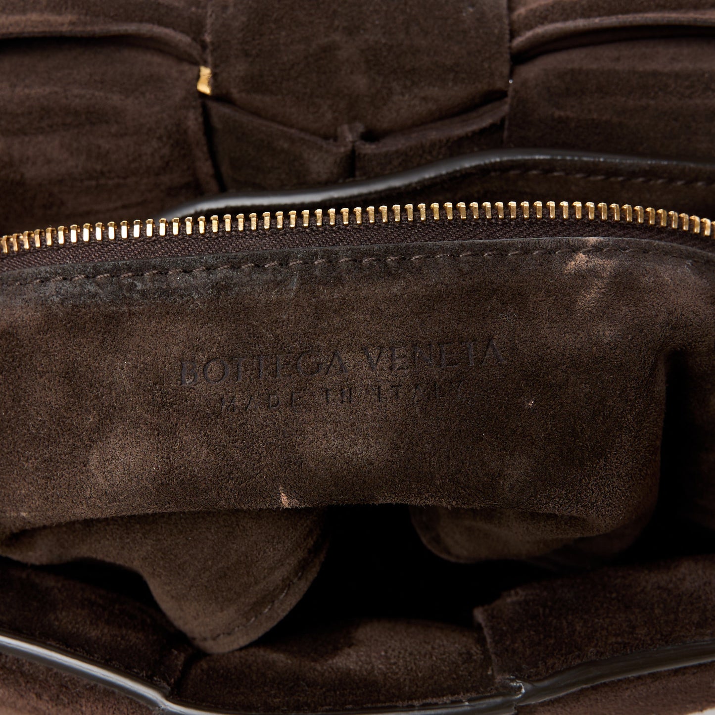Suede Maxi Intrecciato Padded Chain Cassette Crossbody Bag Fondant