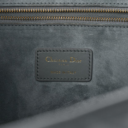 Christian Dior Calfskin Macrocannage Medium Book Tote Grey 6 of 12