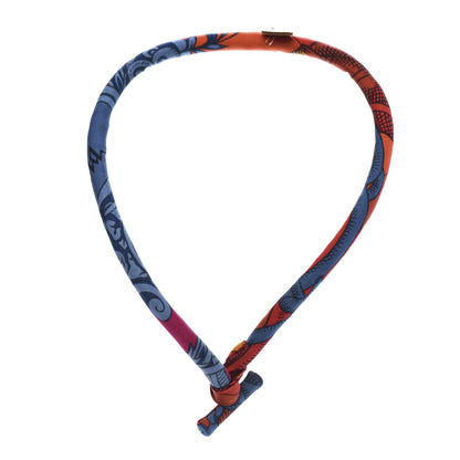 Hermes Silk Collier En Soie Petit H Necklace 3 of 6