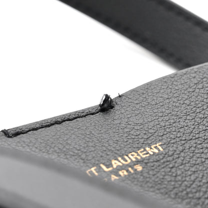 Saint Laurent Calfskin North-South Shopping Tote Black 12 of 13