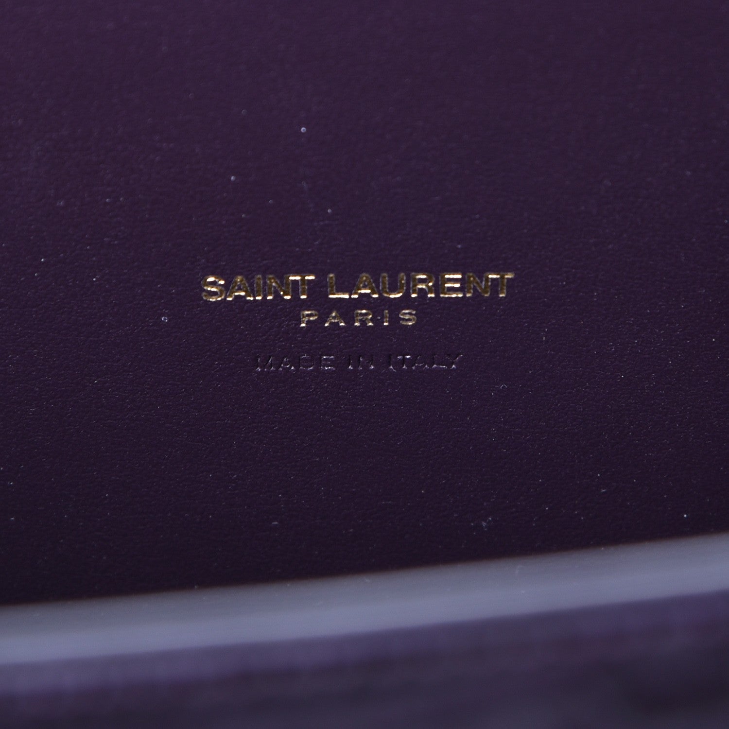 Saint Laurent Calfskin Crocodile Embossed Small Sac De Jour Prune 7 of 8
