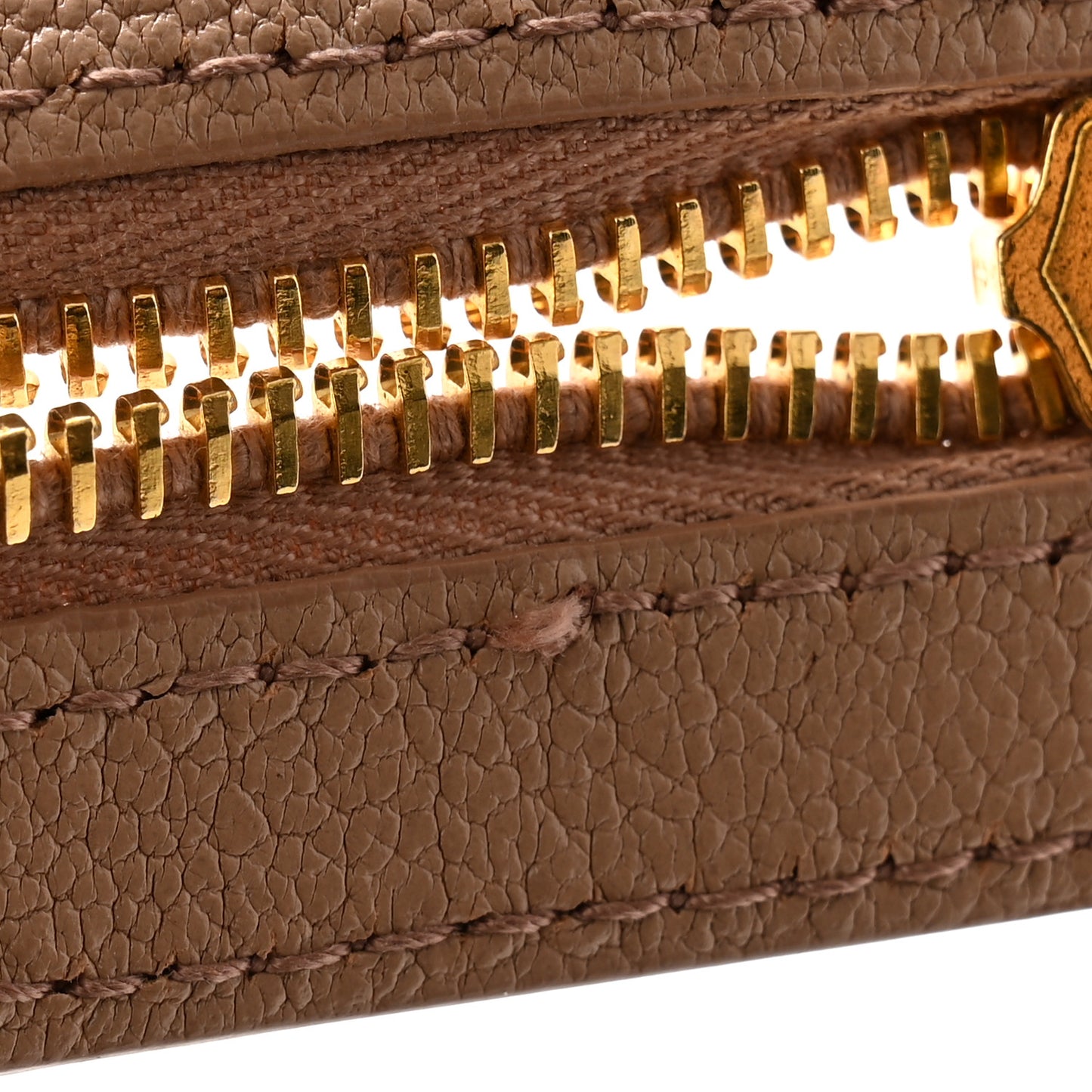 Chevre Gold Metallic Edge Hardware City Rose Des Sables