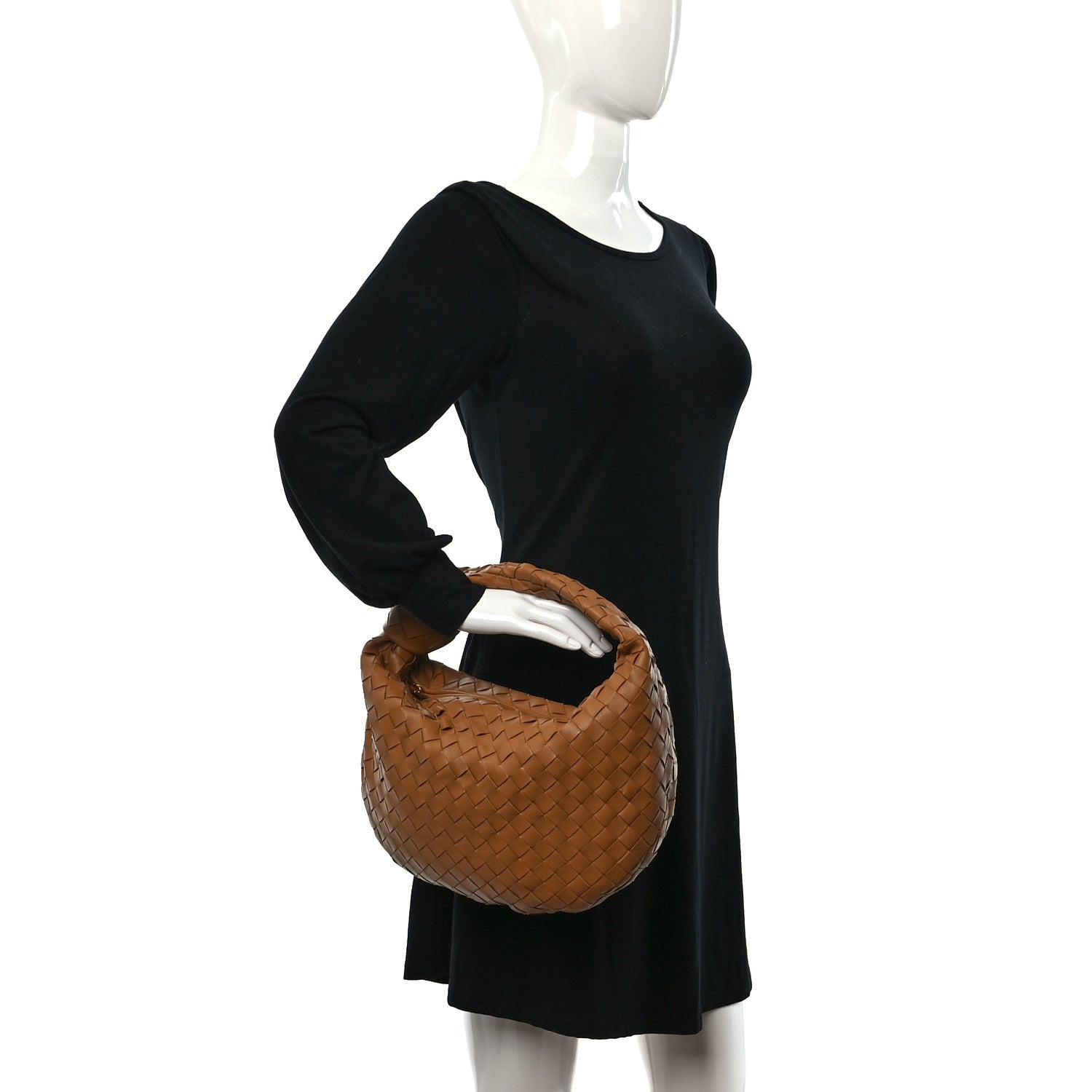 Bottega Veneta Nappa Intrecciato Teen Jodie Hobo Caramel 2 of 8
