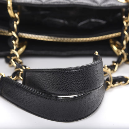 Chanel Caviar Quilted Grand Shopping Tote GST Black 12 of 14