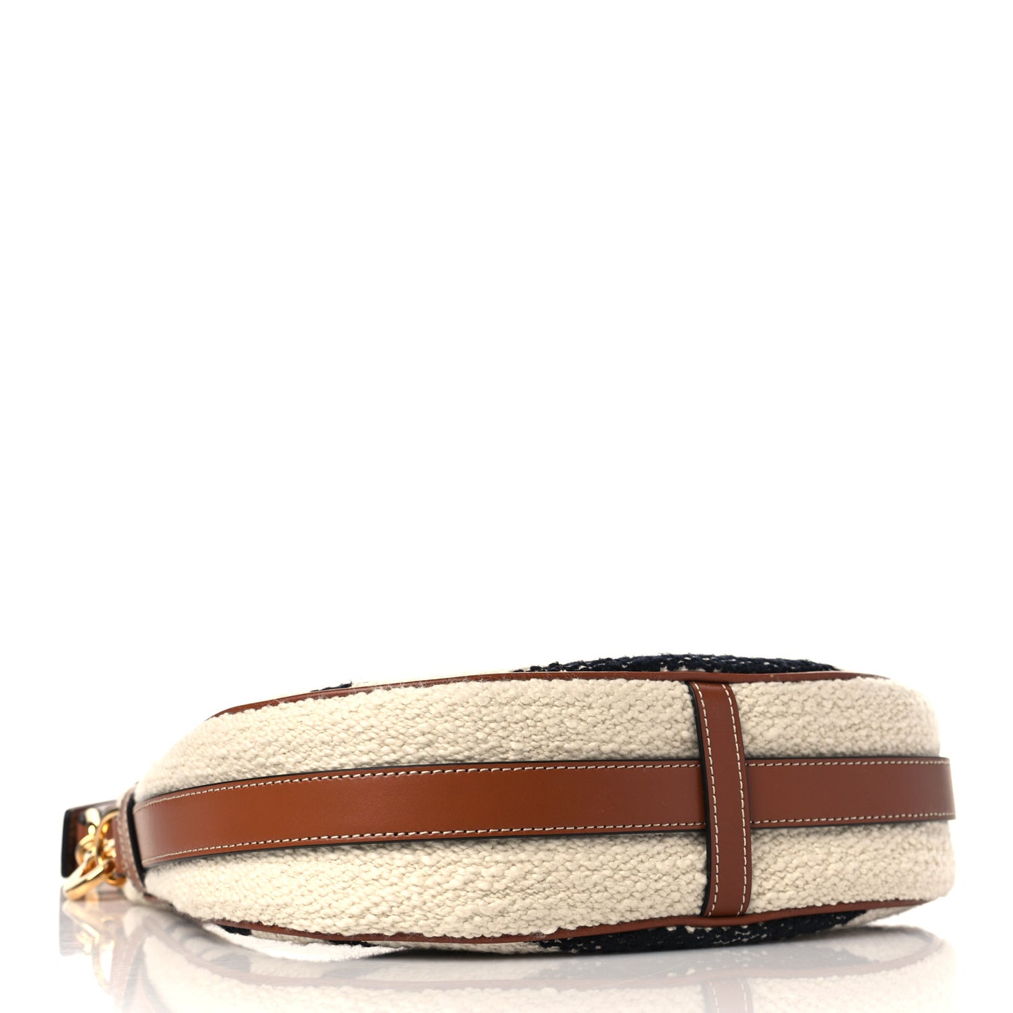 Textile Medium Ava Shoulder Bag White Black