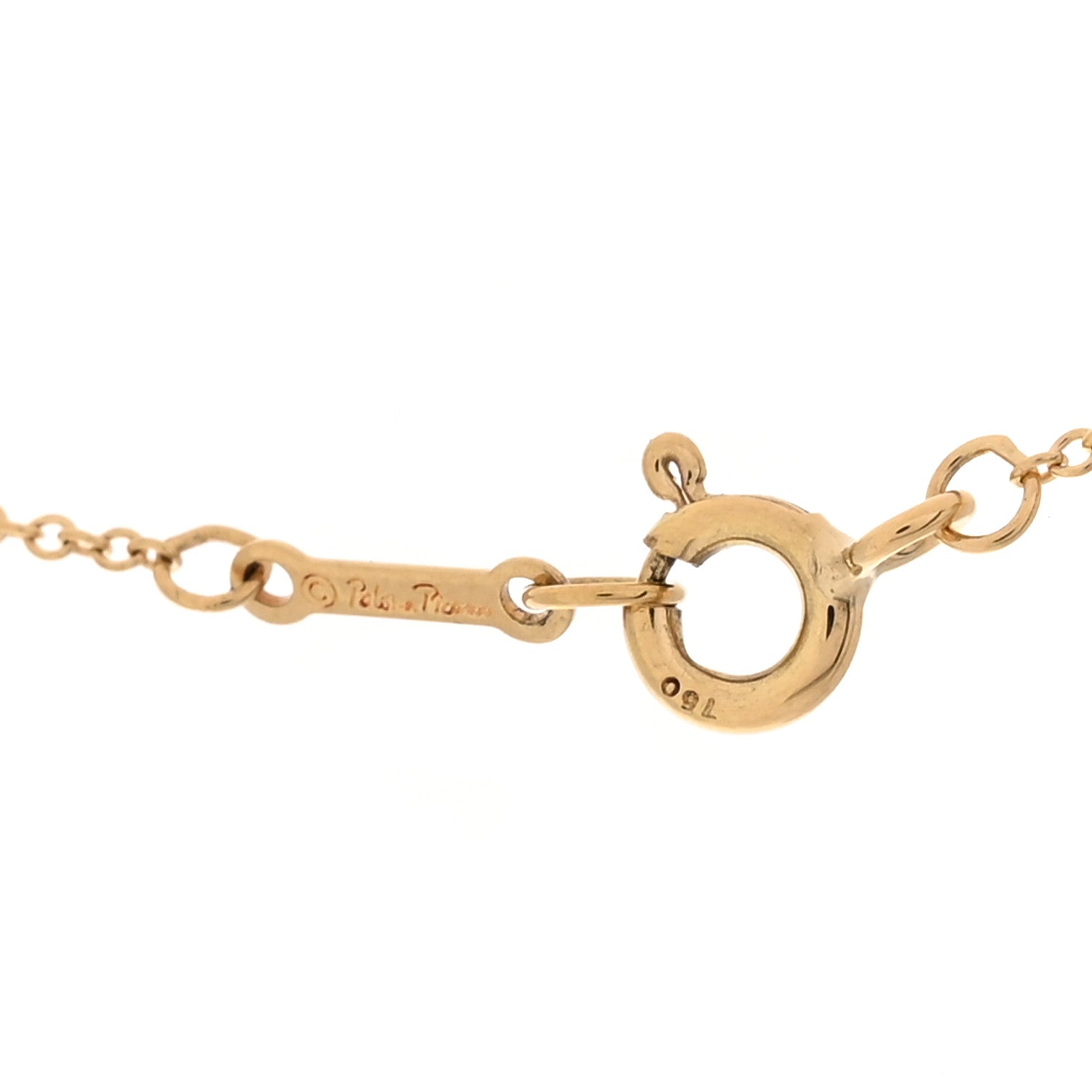 Tiffany 18K Yellow Gold Diamond Paloma Picasso Love & Kisses Pendant Necklace 5 of 6