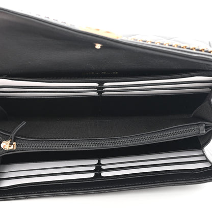 Chanel Calfskin Quilted Boy Chain Around Flap Wallet Black 5 of 10