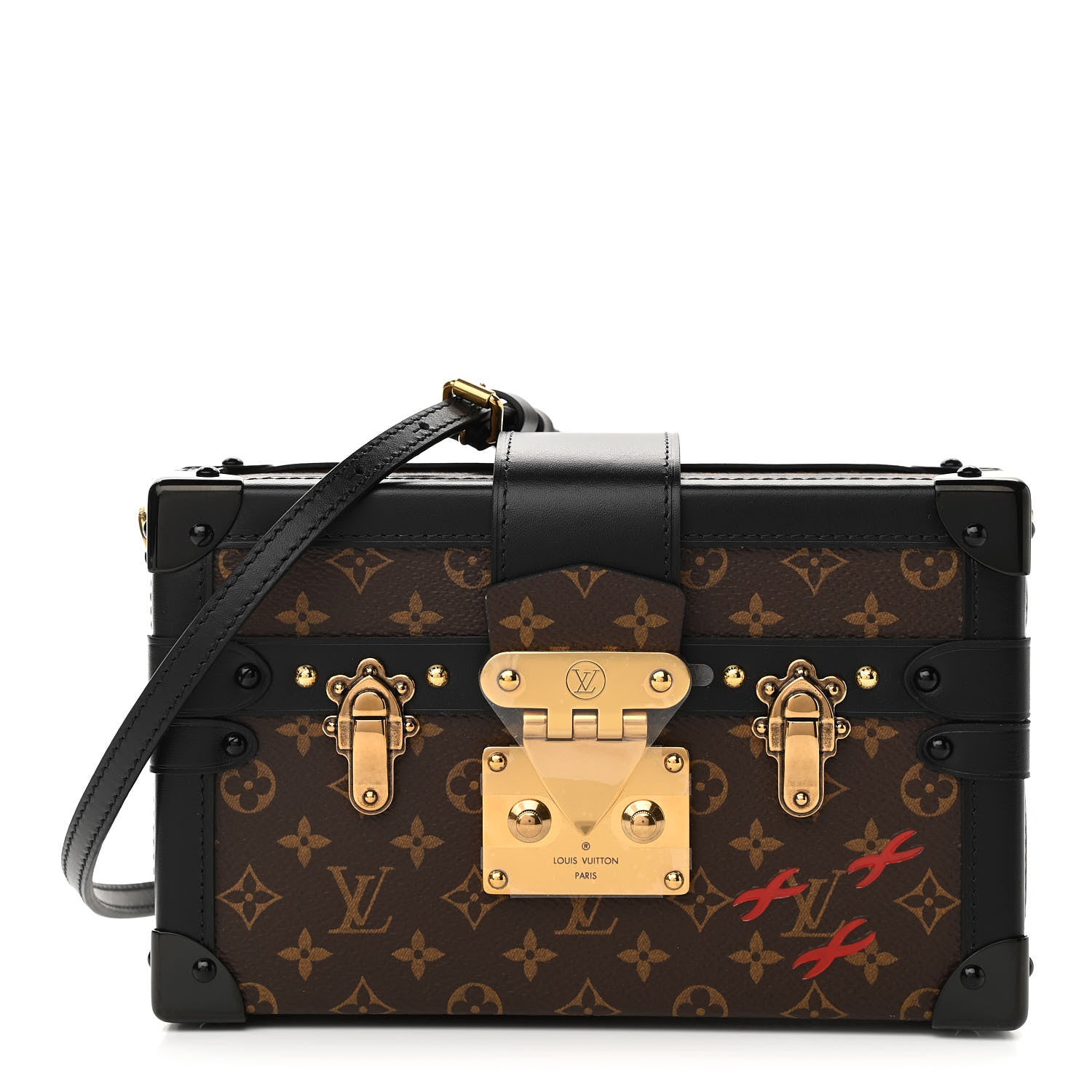 Louis Vuitton Monogram Petite Malle Black 1 of 10