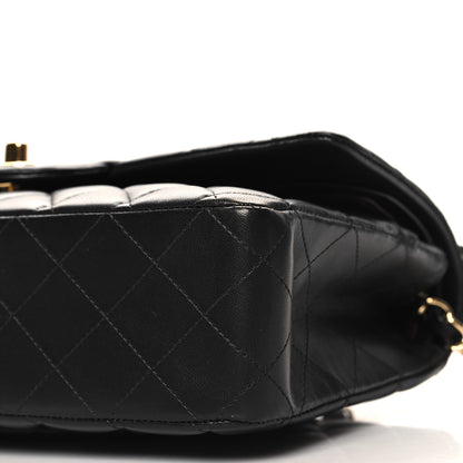 Chanel Lambskin Quilted Medium Double Flap Black 10 of 11