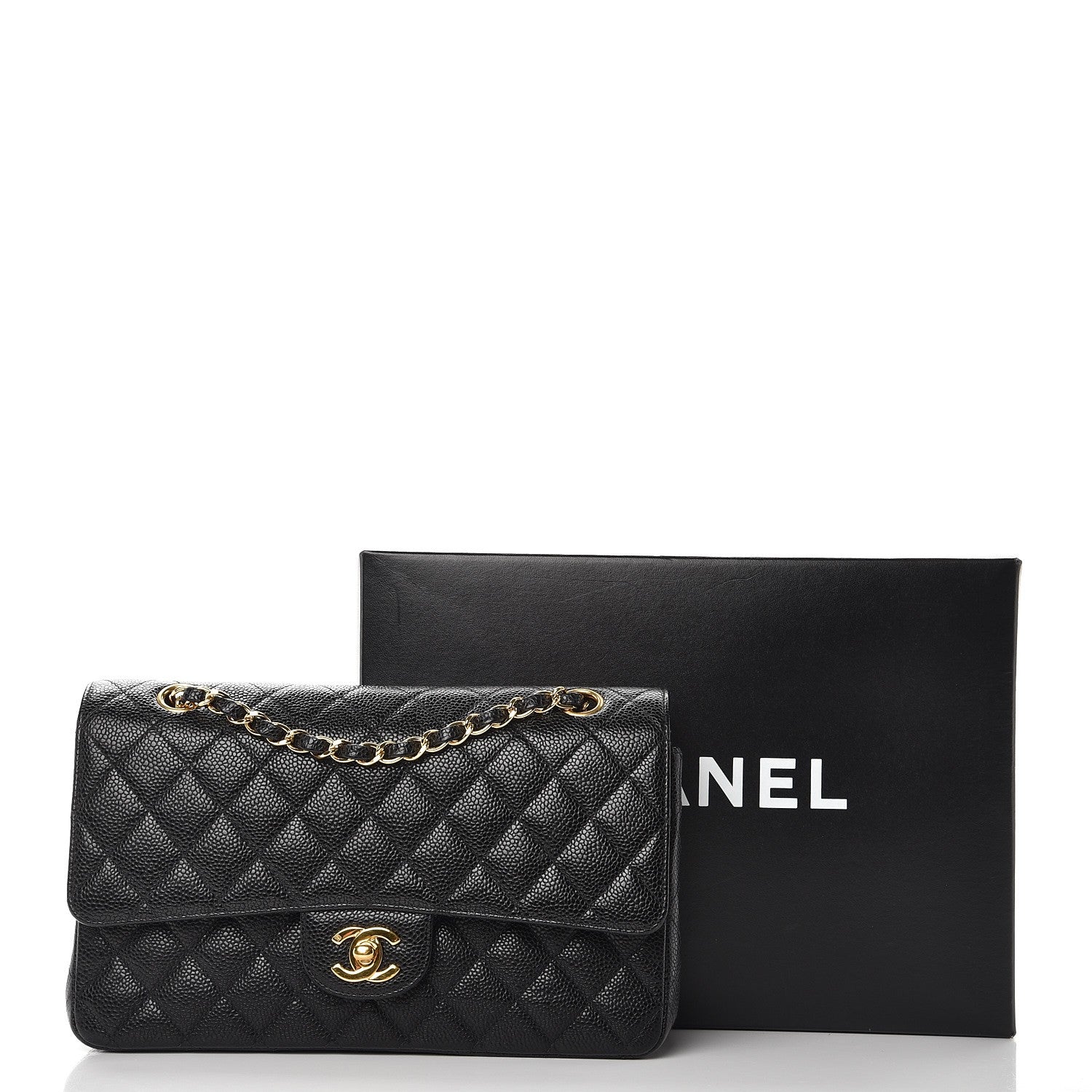 Chanel Caviar Quilted Medium Double Flap Black 10 of 10