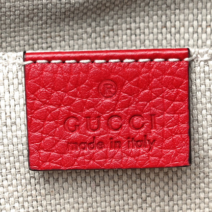 Gucci Pebbled Calfskin Small Soho Disco Bag Tabasco Red 7 of 13
