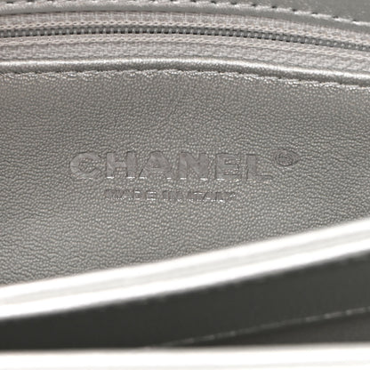 Chanel Metallic Lambskin Quilted Small Trendy CC Flap Dual Handle Bag Silver 6 of 10