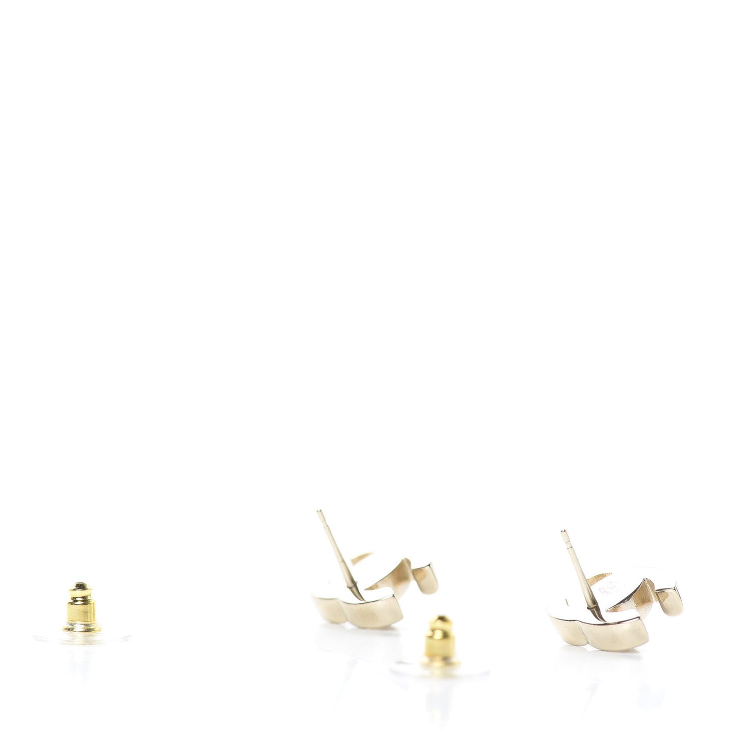 Metal CC Turnlock Earrings Gold