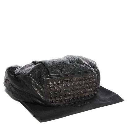 Alexander Wang Pebbled Lambskin Morgan Hobo Black Silver Hardware 4 of 7