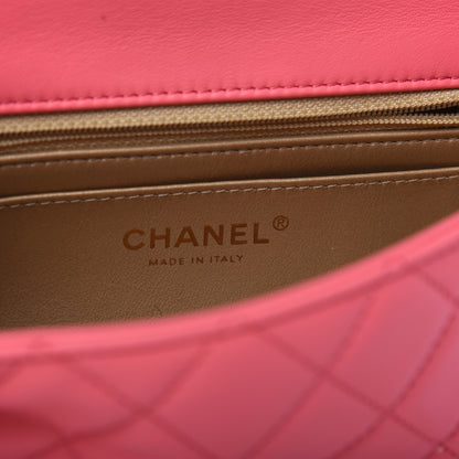 Chanel Lambskin Quilted Mini Rectangular Pearl Crush Flap Pink 6 of 9