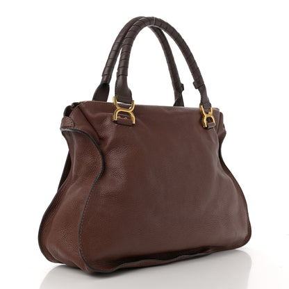 Chloe Calfskin Large Marcie Satchel Ebony 3 of 18