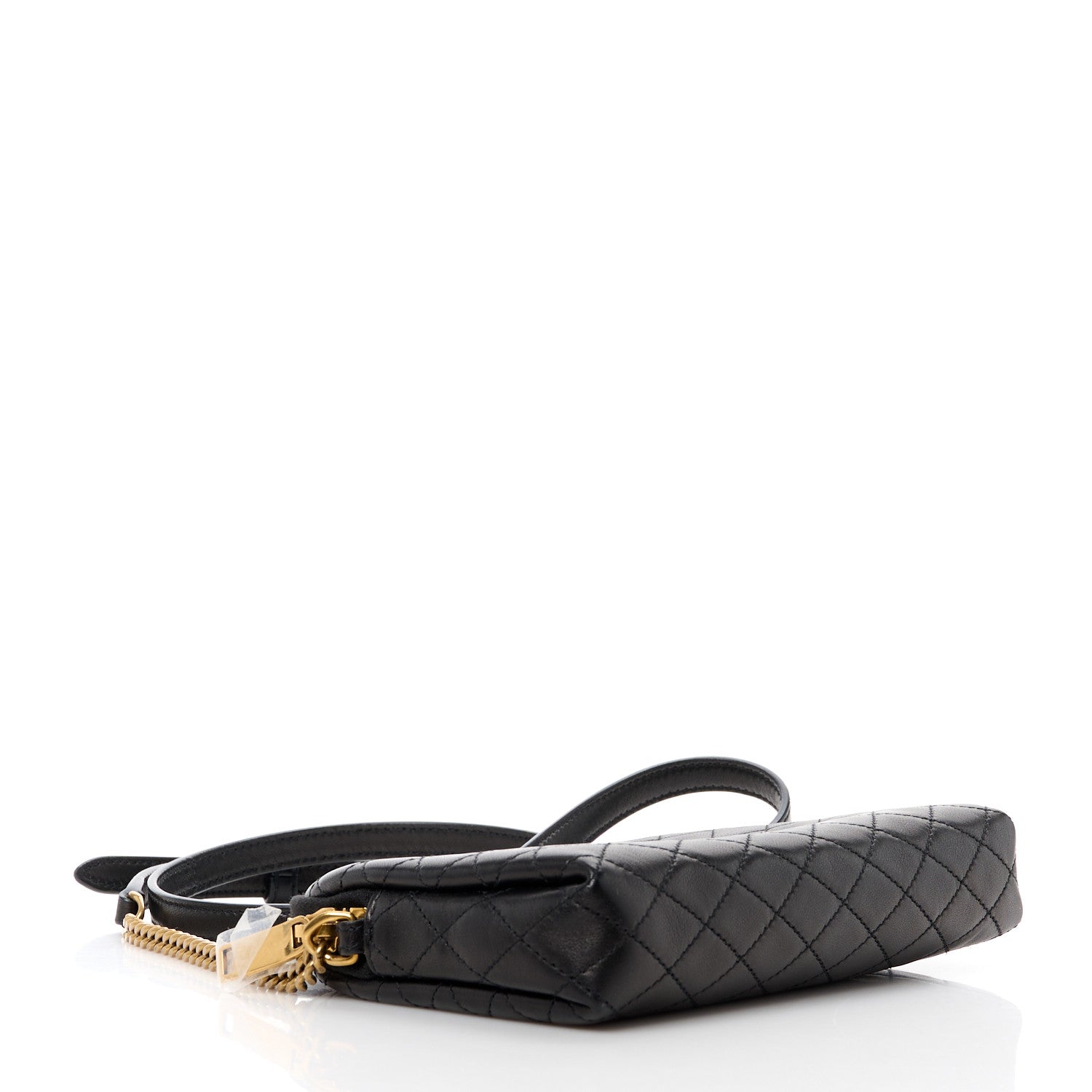 Saint Laurent Lambskin Quilted Gaby Zipped Pouch Black 4 of 10