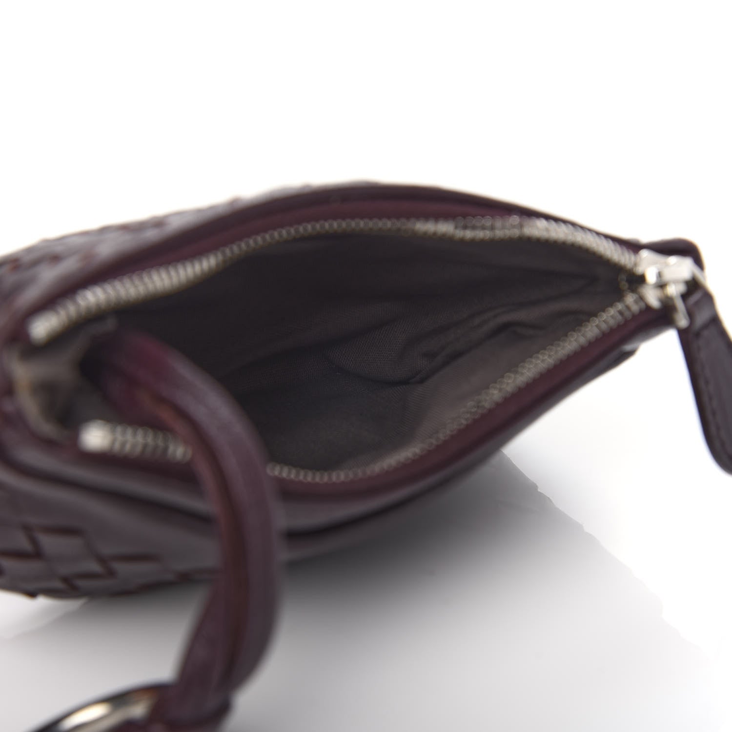 Bottega Veneta Nappa Intrecciato Key Holder Aubergine 5 of 6