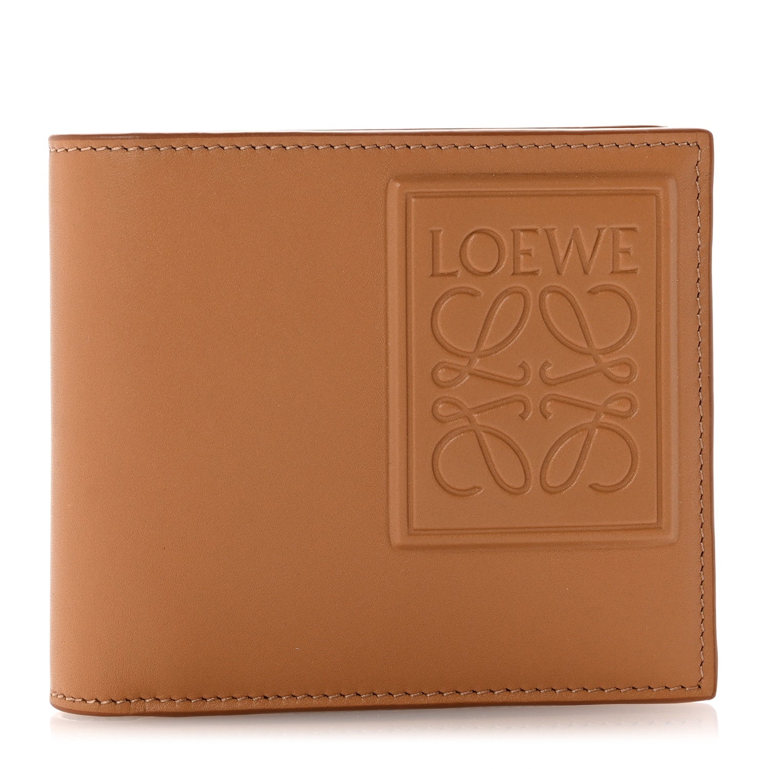 Loewe Satin Calfskin Anagram Bi-fold Wallet Warm Desert 1 of 8