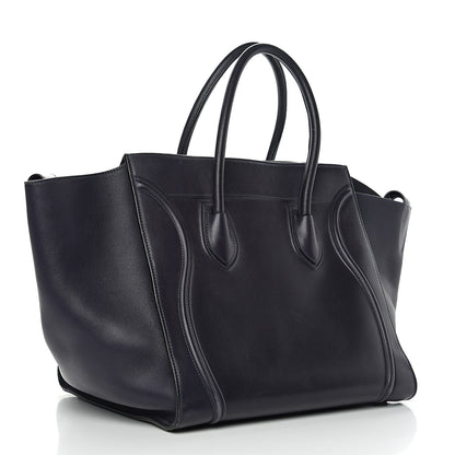 Celine Supple Calfskin Medium Phantom Luggage Midnight 2 of 10