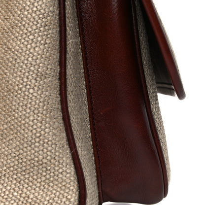 Saint Laurent Cotton Canvas Vintage Calfskin Monogram Medium Niki Chain Satchel Natural Chocolate 17 of 17