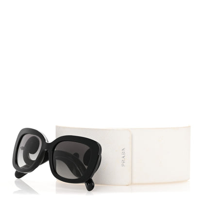 Prada Acetate Baroque Sunglasses SPR 27O Black 9 of 9